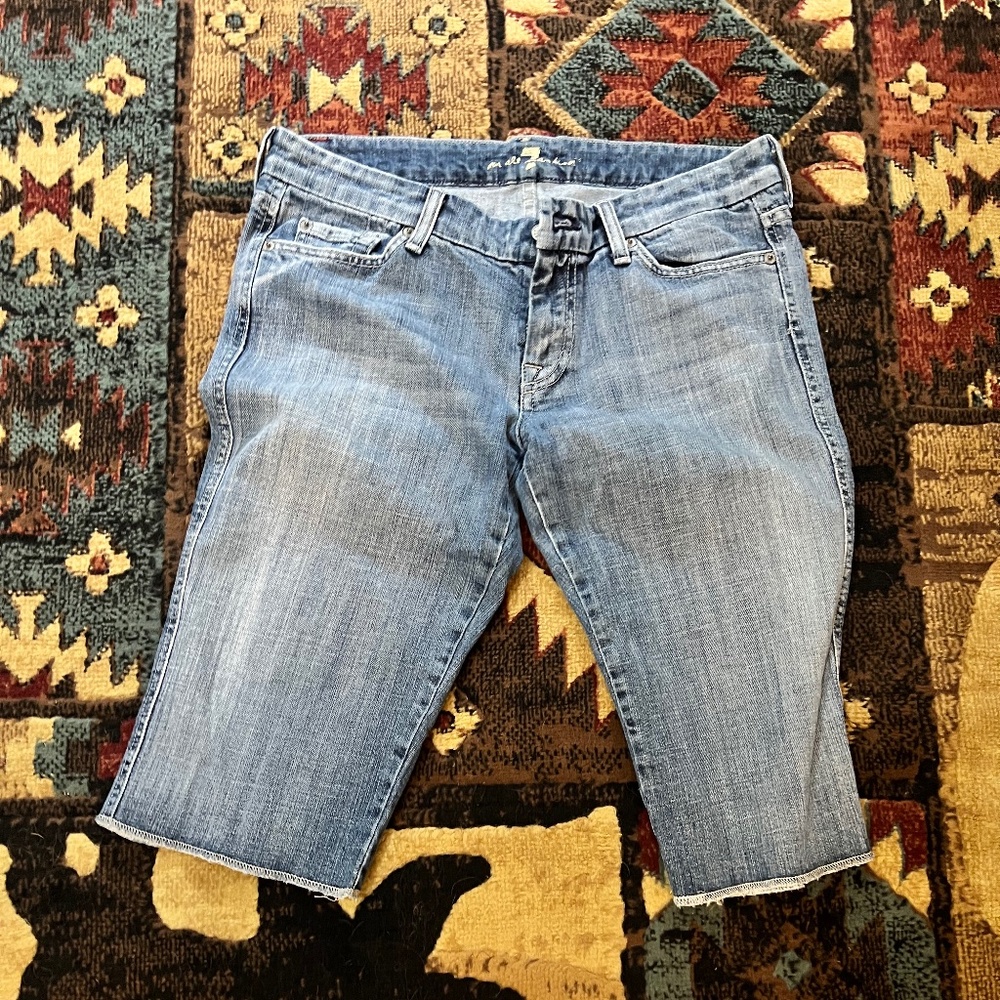 7 For all mankind denim shorts